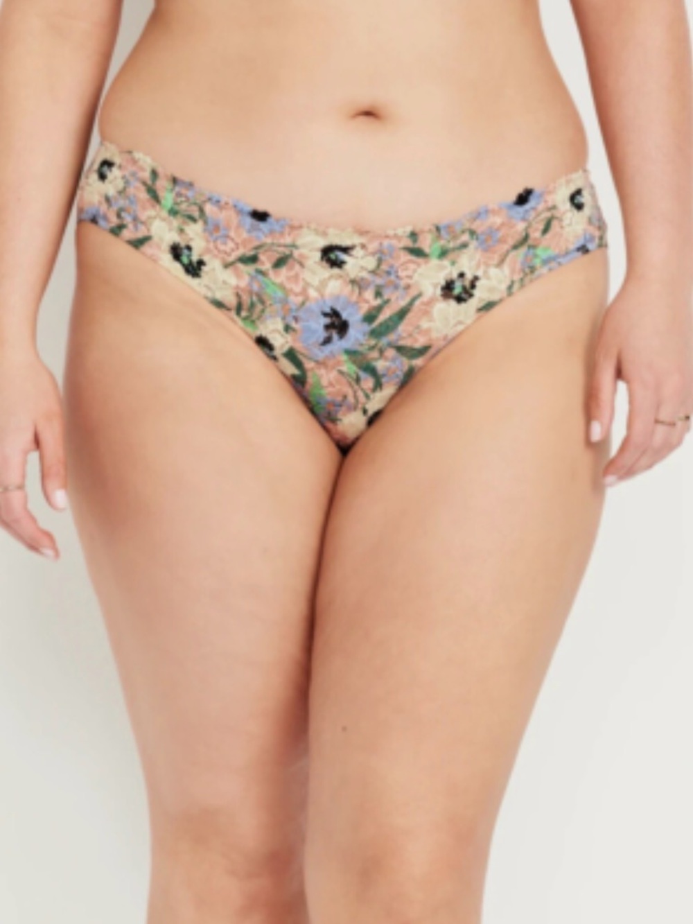 Old Navy Women’s Mid-Rise Lace Bikini panties XL floral NEW